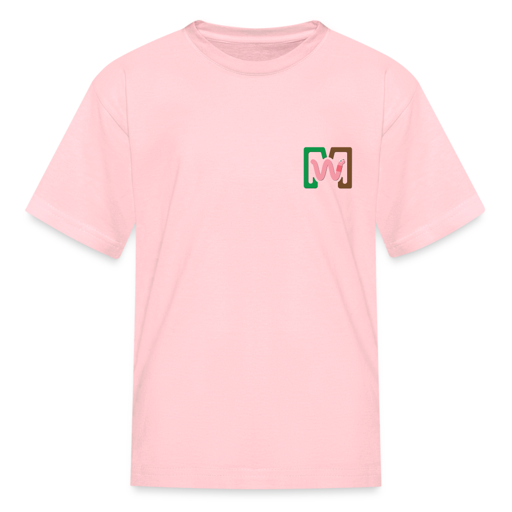 Meme's Worms Kids T-Shirt - pink